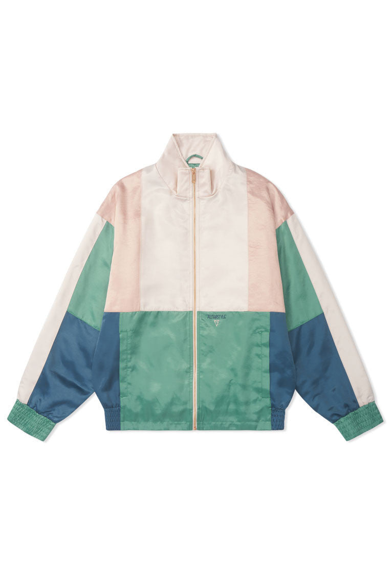 MANCOS SATIN TRACK JACKET